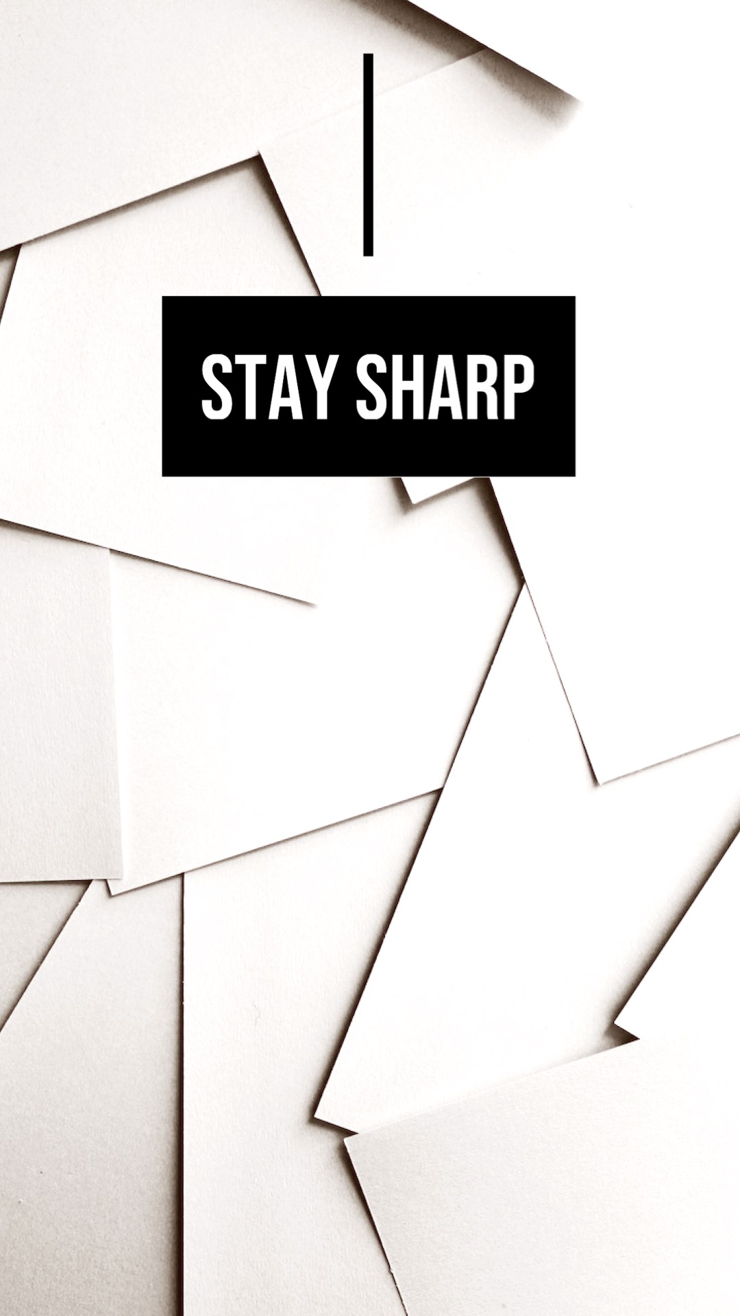 A Black And White Photo With The Words Stay Sharp On It Zoom Backgrounds Template