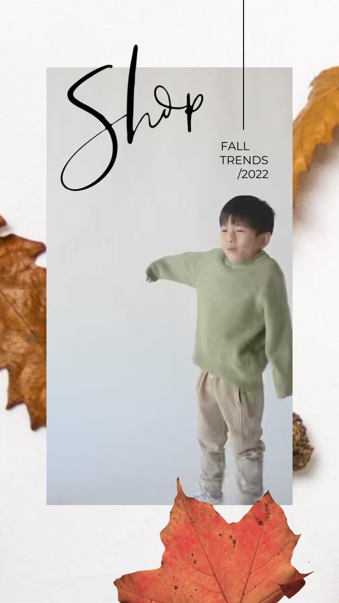Fall Collection For Kids Instagram Story Template