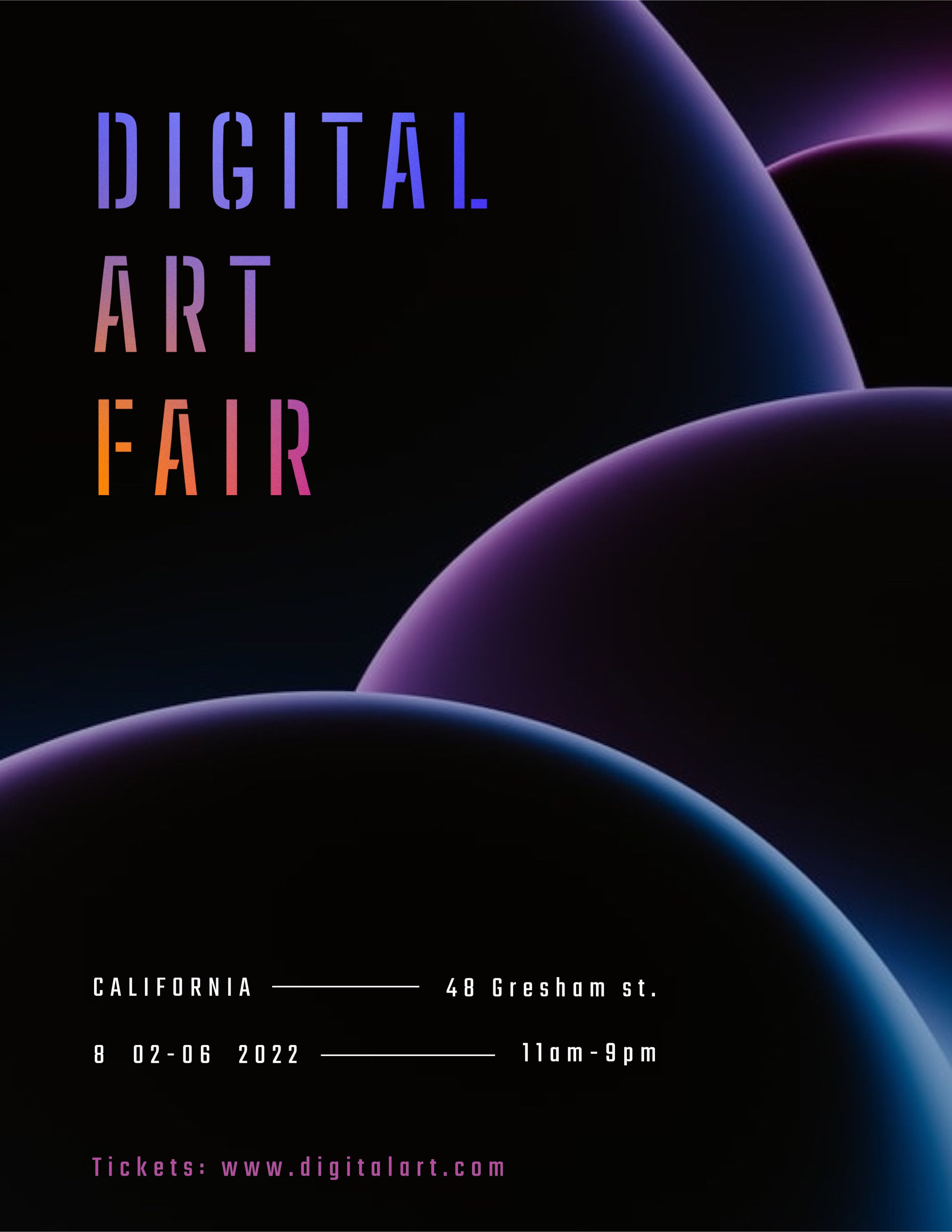 Digital Art Fair Event Flyer Template