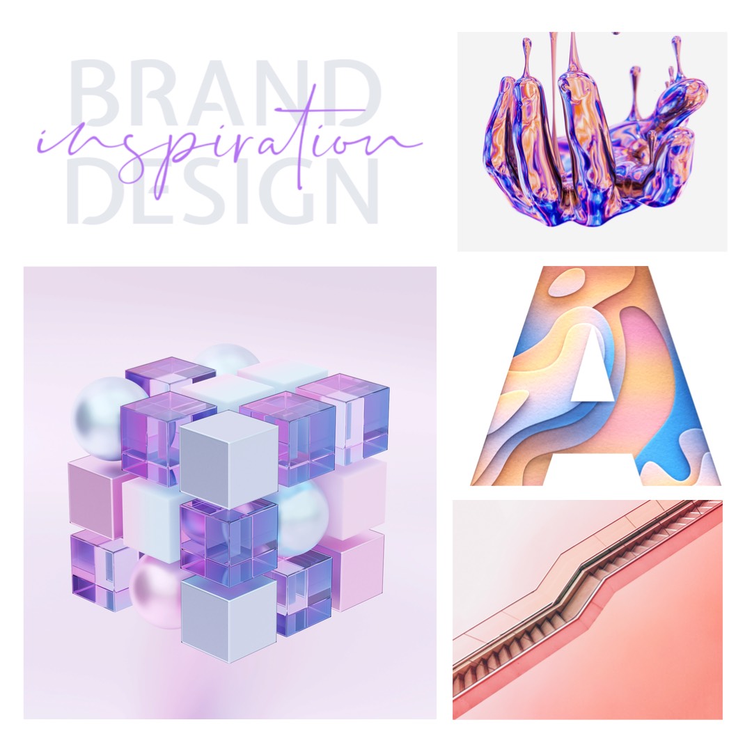 brand design grid moodboard Instagram post template
