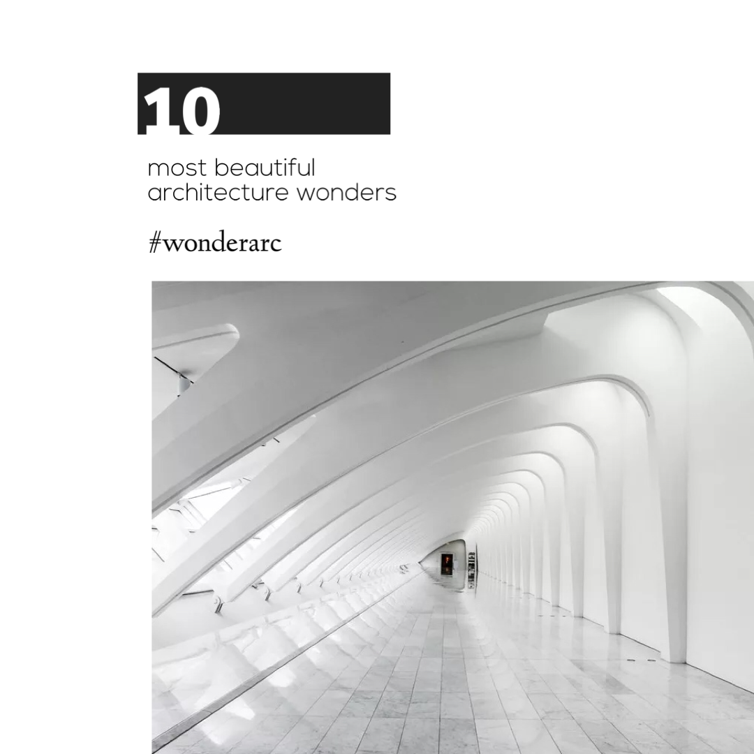 The Cover Of The Book 10 Most Beautiful Architecture Wonders Template