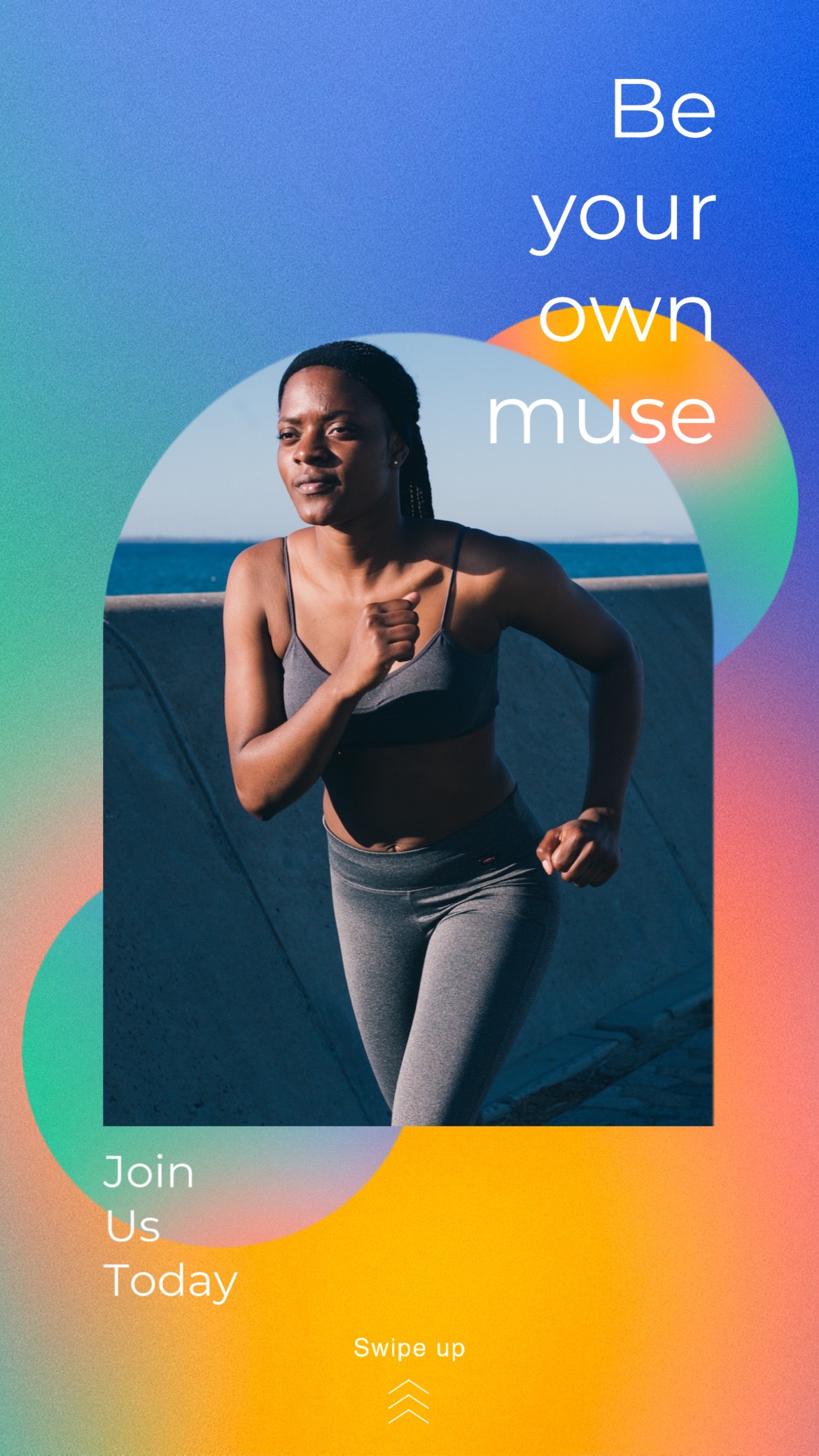 Be your own muse workout instagram story template