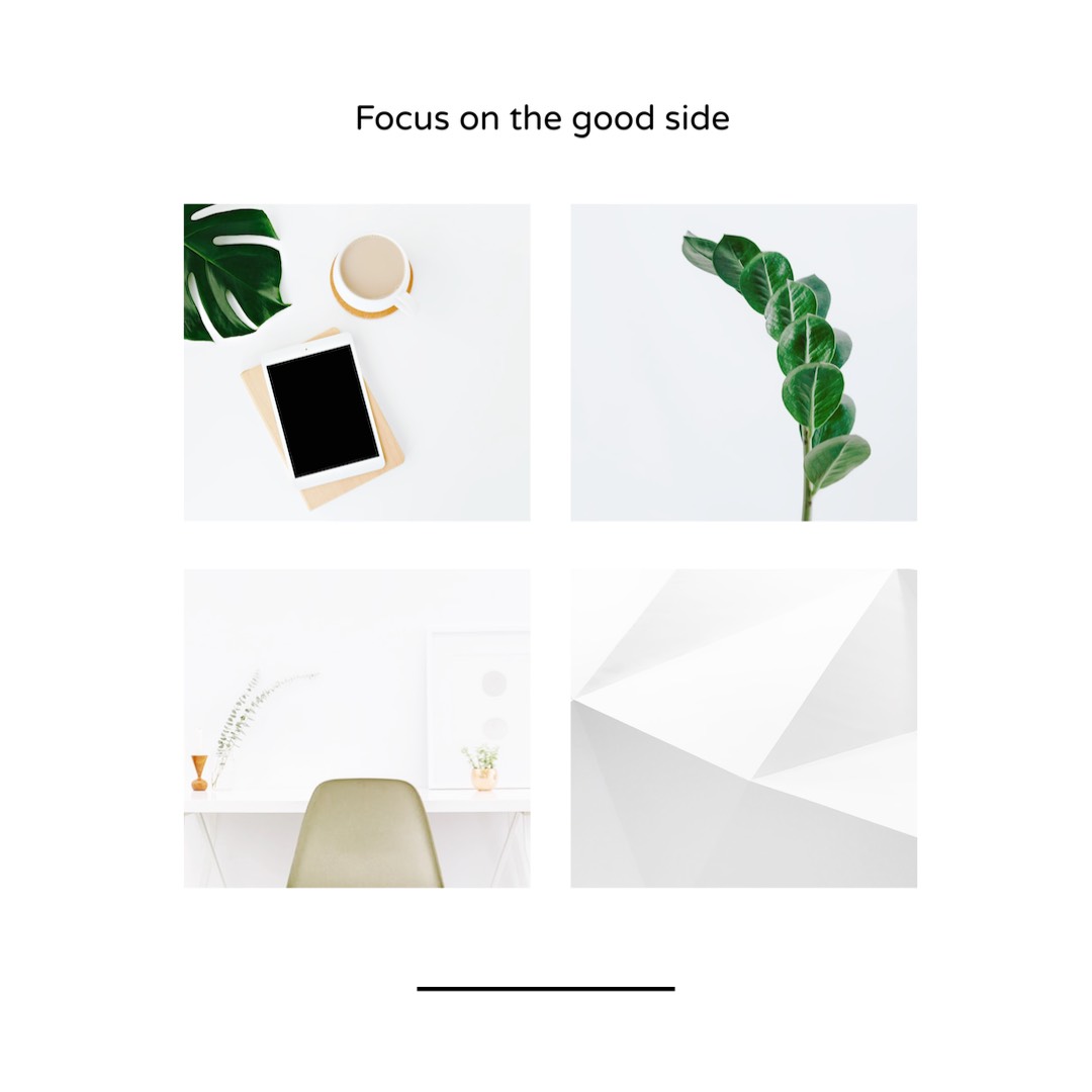 Focus on the good side collage Facebook Post template