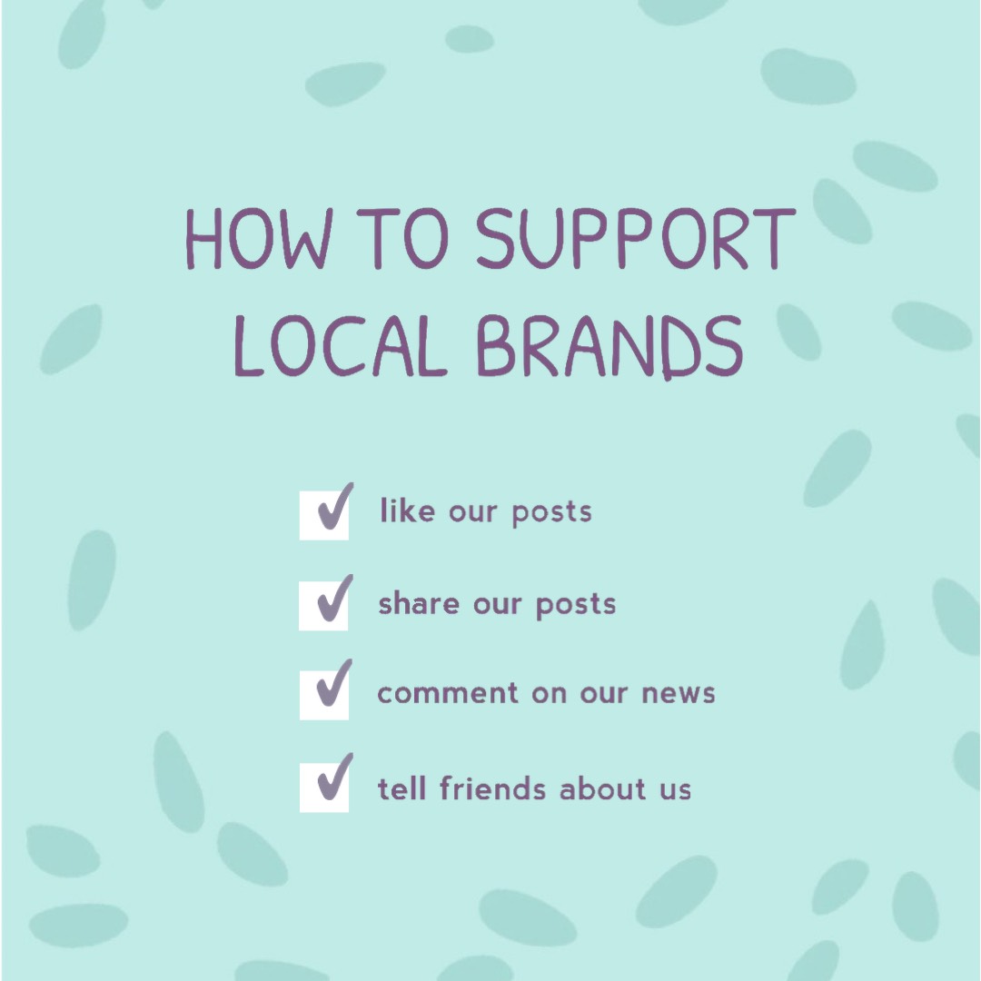 A Blue Background With The Words How To Support Local Brands Covid 19 Template