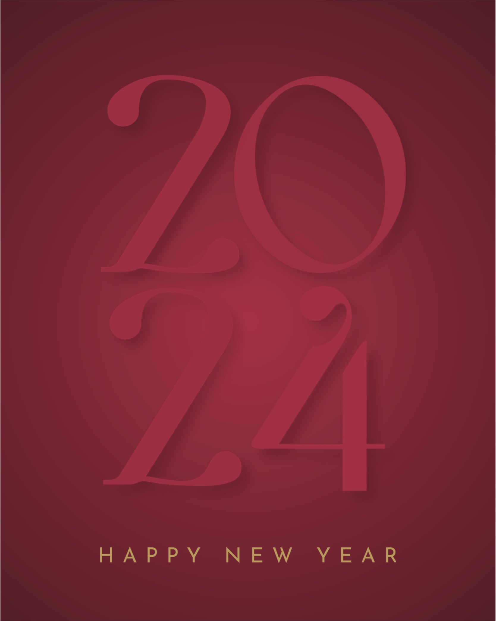 A red And Gold Happy New Year Template