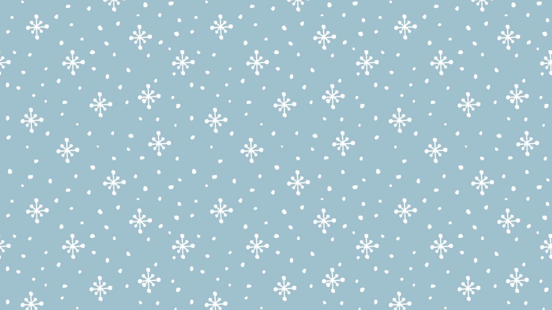 A Blue Background With White Snowflakes On It Zoom Backgrounds Template