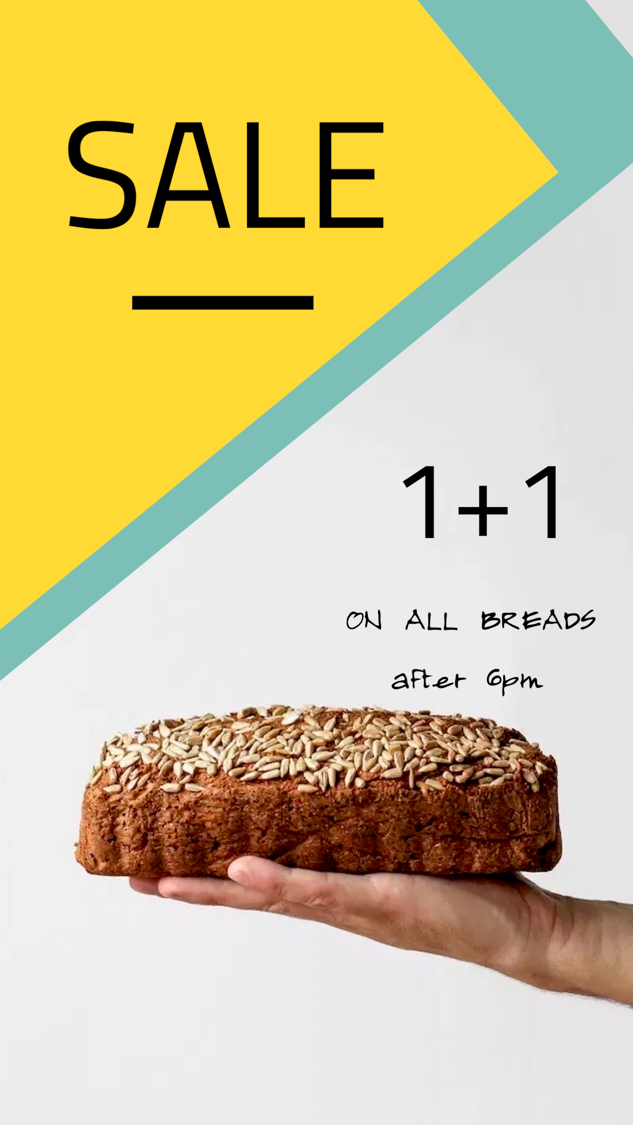 Delicious bread bake sale flyer template