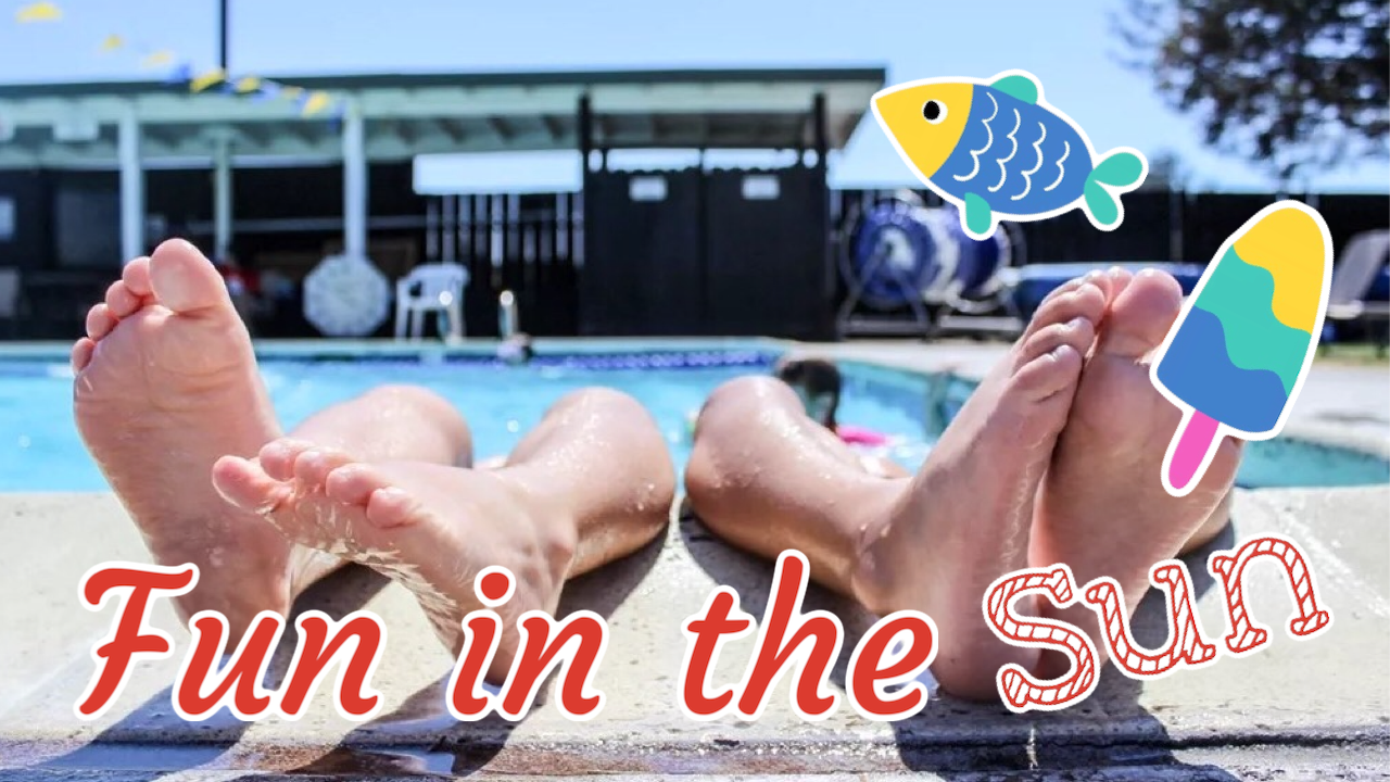 Fun In The Sun Summer Pool Youtube Live Stream Thumbnail Template