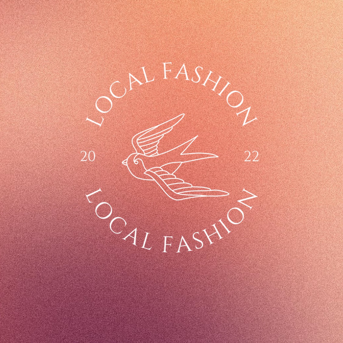 Bird illustration local fashion business logo template