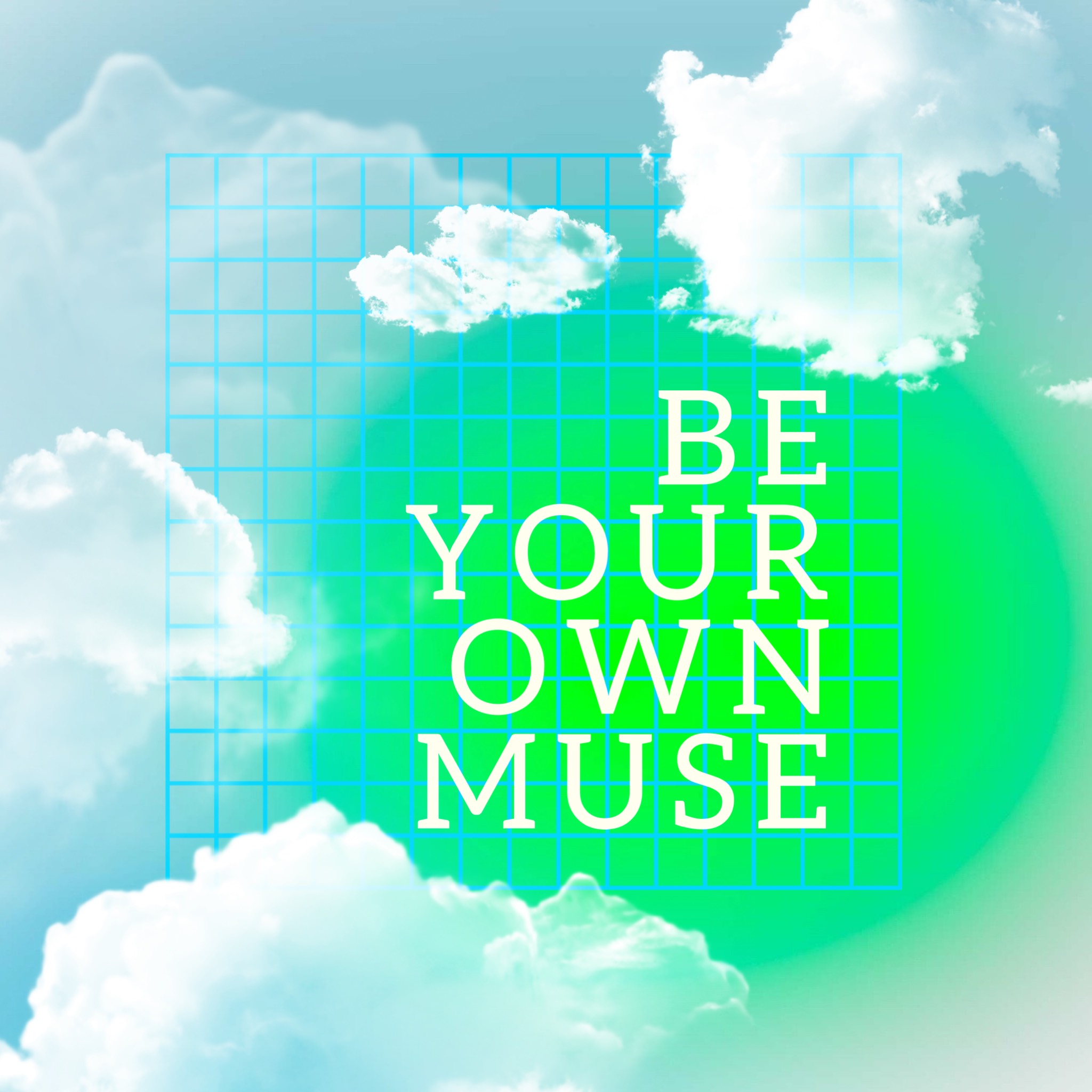 Be your own muze cool instagram post template