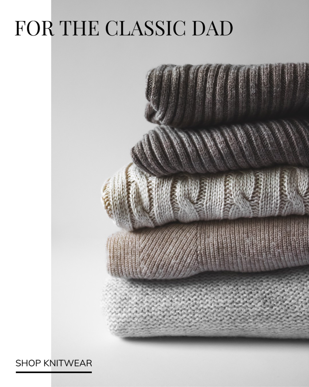 A Stack Of Sweaters Sitting On Top Of Each Other Father S Day Template