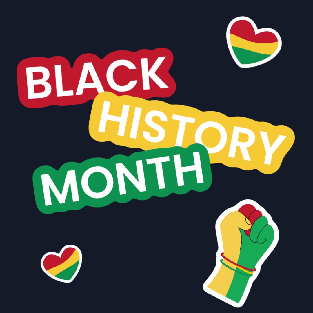 Black history month illustrations instagram post template 