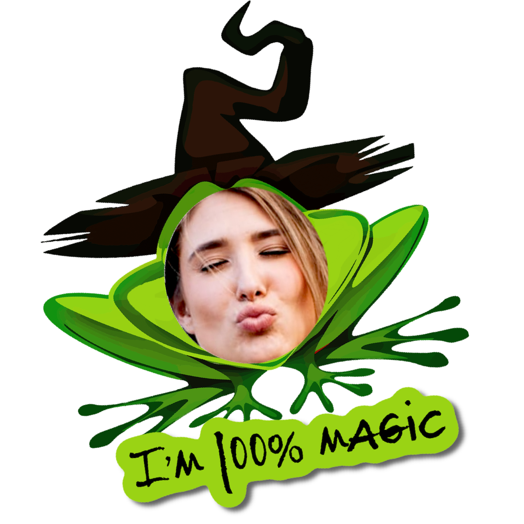 A Picture Of A Woman Sticking Her Tongue Out Halloween Stickers Template