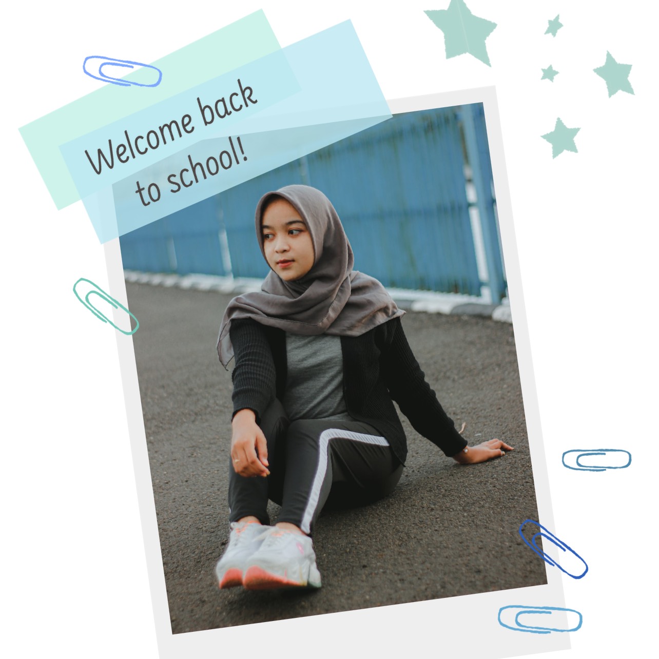 A Girl With Long Hair And A Yellow Sign That Says Welcome Back To School Back To School Template