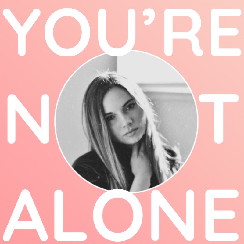 You're not alone cool instagram post template