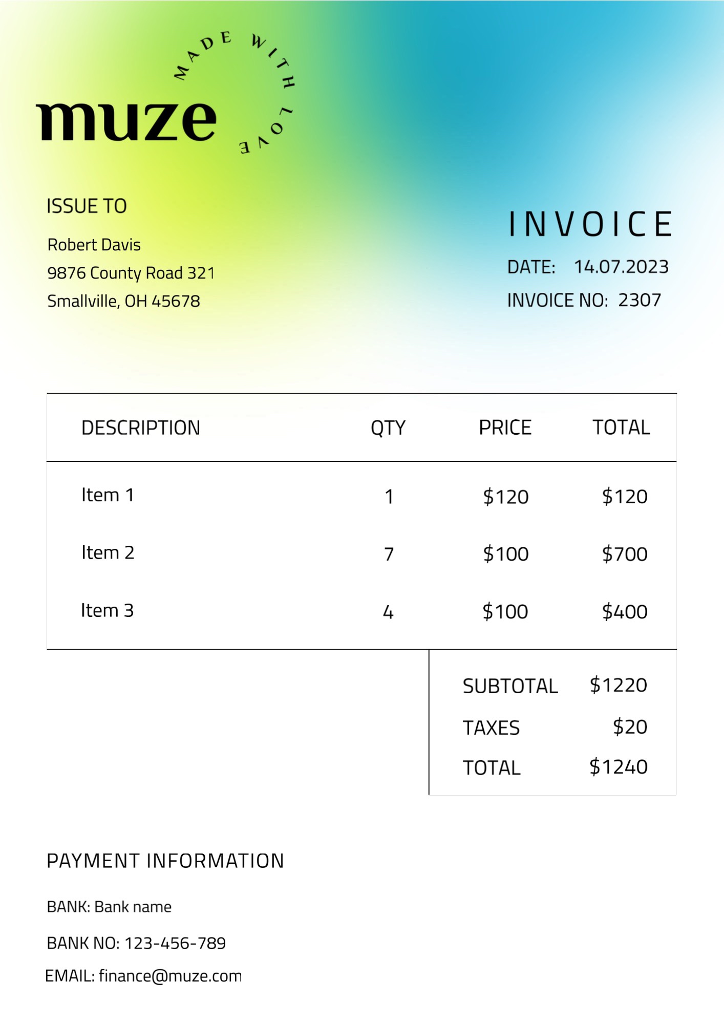 invoice template 