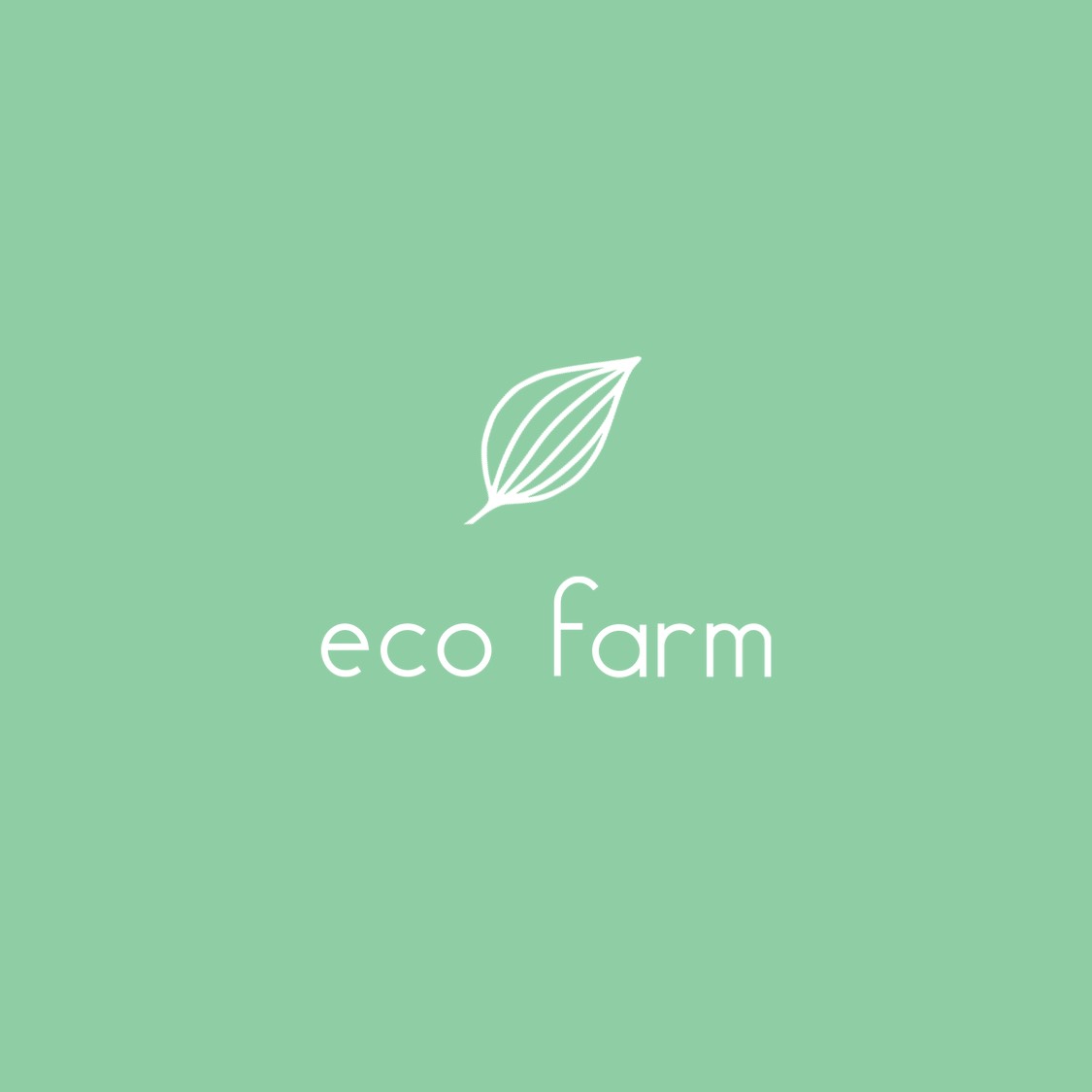 Leaf illustration eco green business logo template