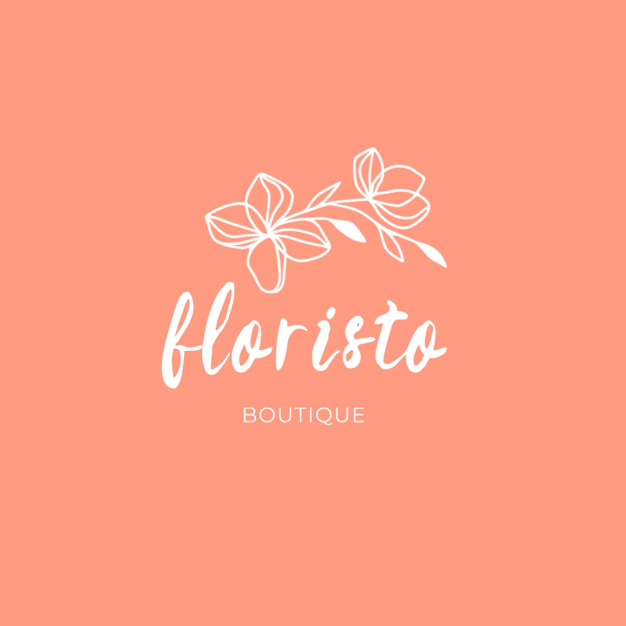 Flower And Orange Shades Boutique Logo Template