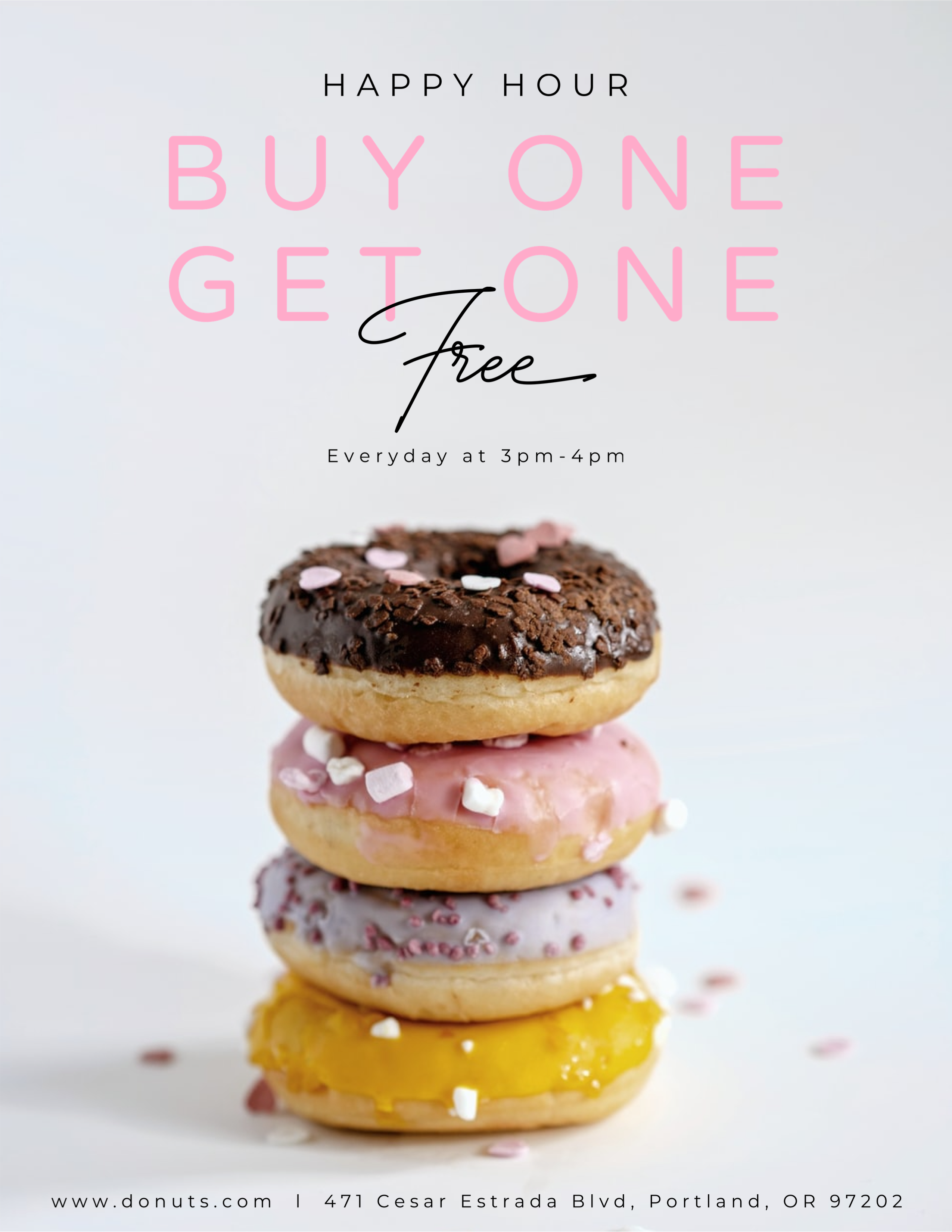 Donuts Shop Flyer Template 