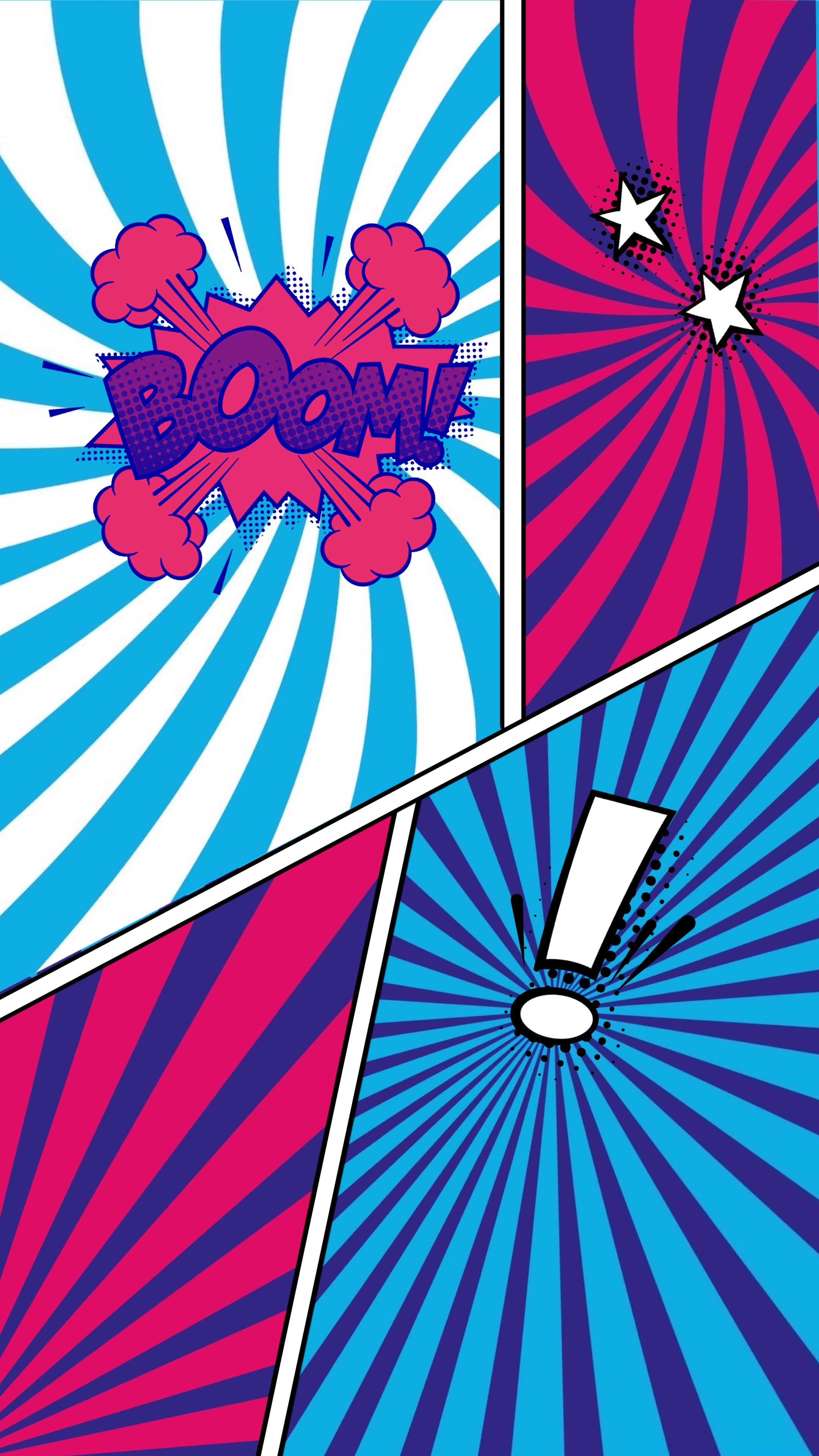 A Picture Of A Poster With The Word Boom On It Zoom Backgrounds Template
