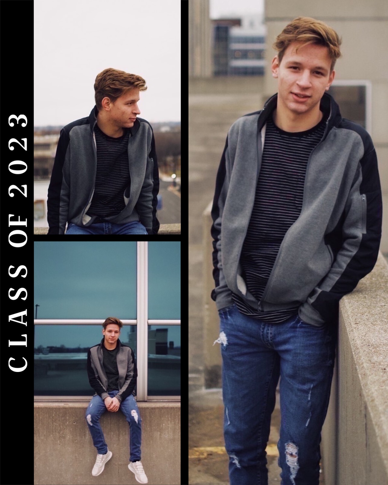 A Collage Of Photos Of A Young Man Graduation Template