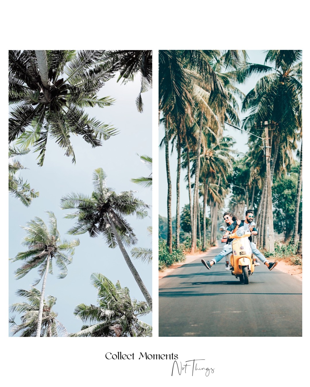 A Couple Of People Riding A Scooter Down A Street Wanderlust Template