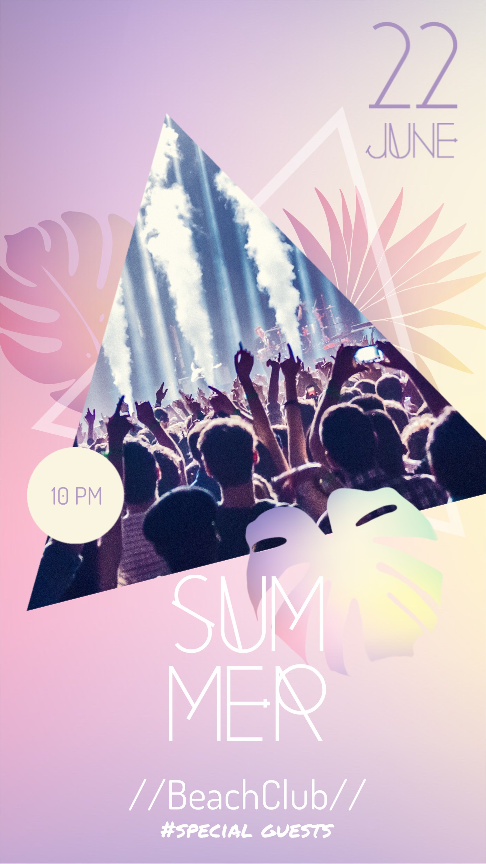 summer party instagram story template