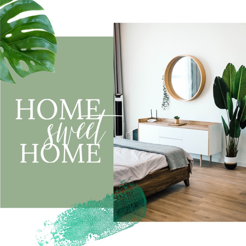Bedroom home real estate instagram post template