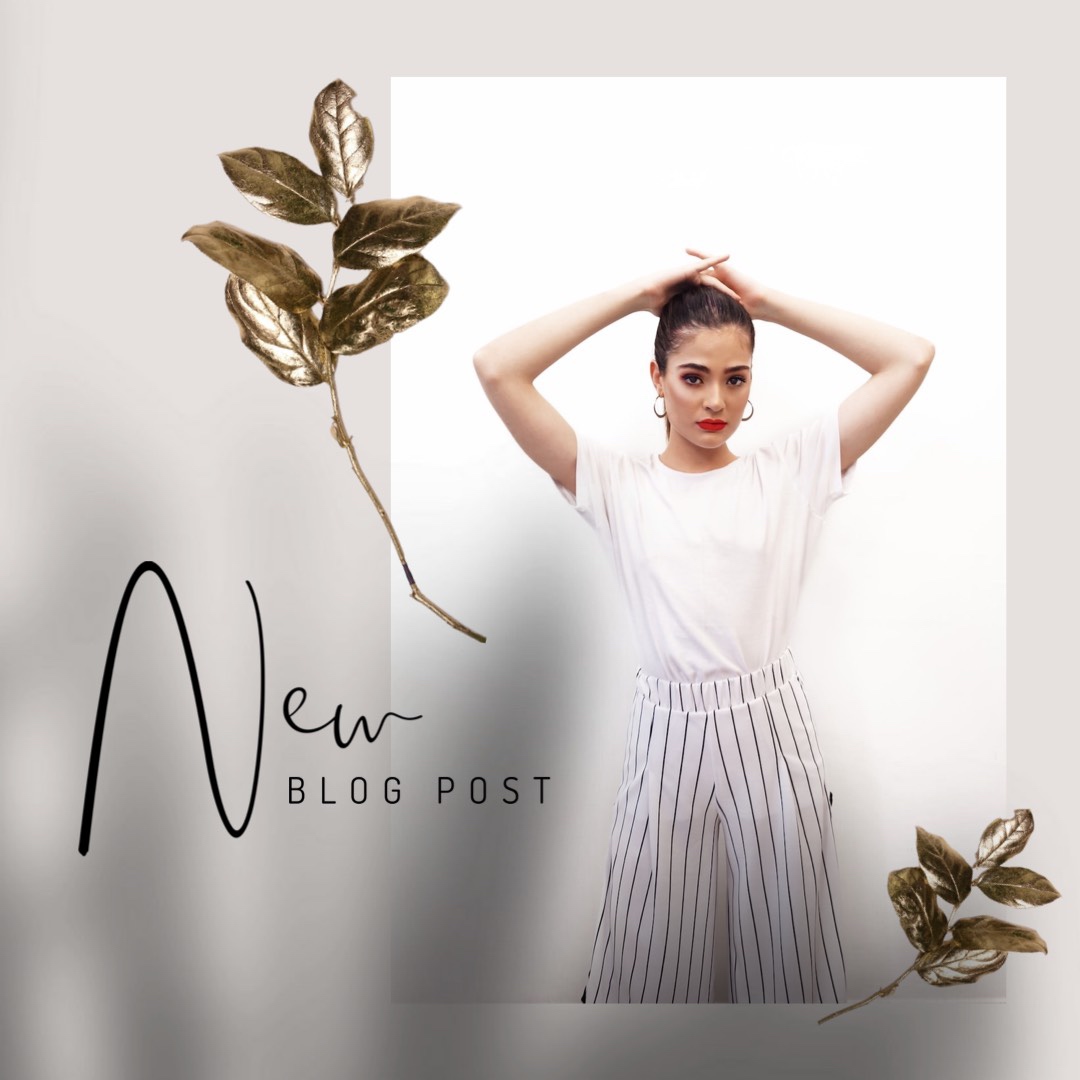 Gold luxury blogger influencer Instagram post template 