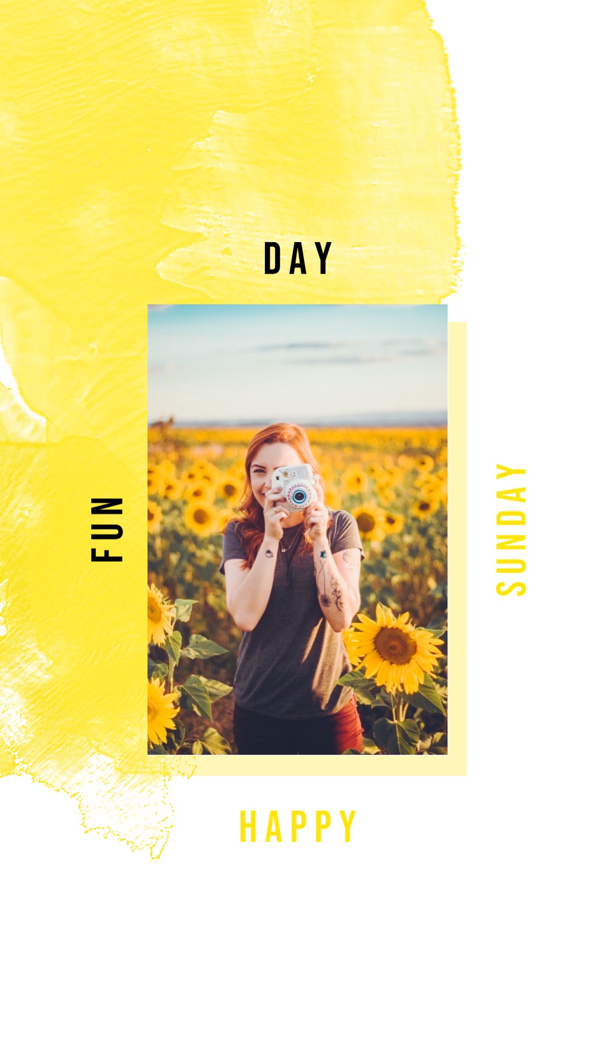 Sunflower Field Instagram Story Template