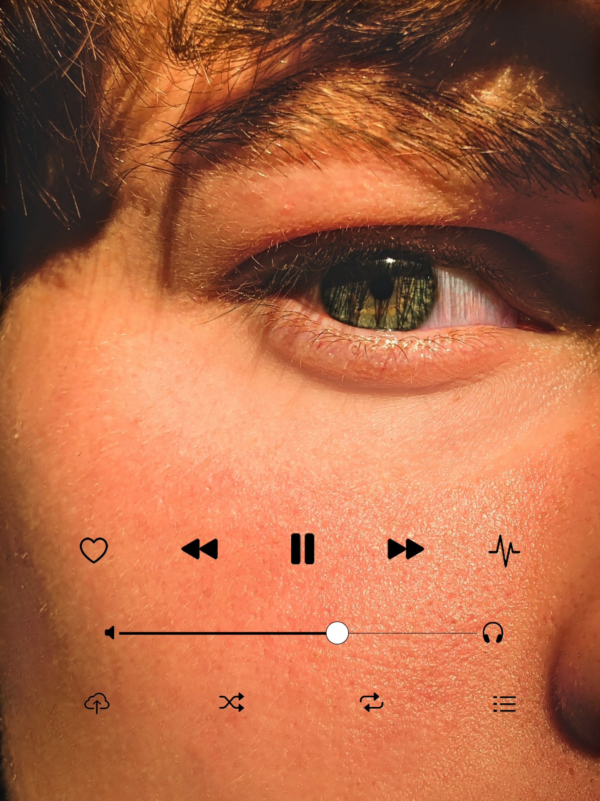 A Close Up Of A Person'S Eye With Arrows On It Notifications Template