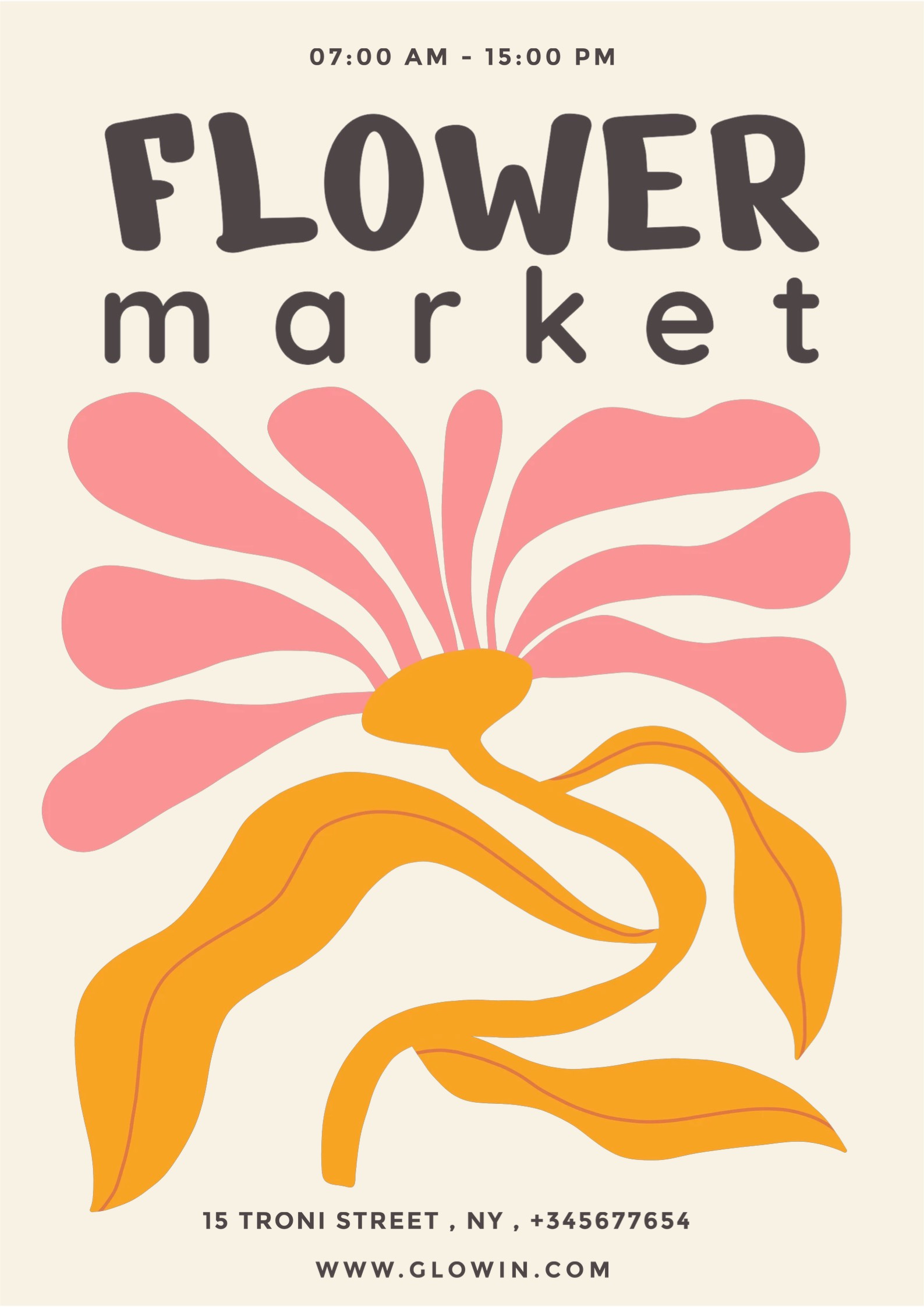 flower market poster 