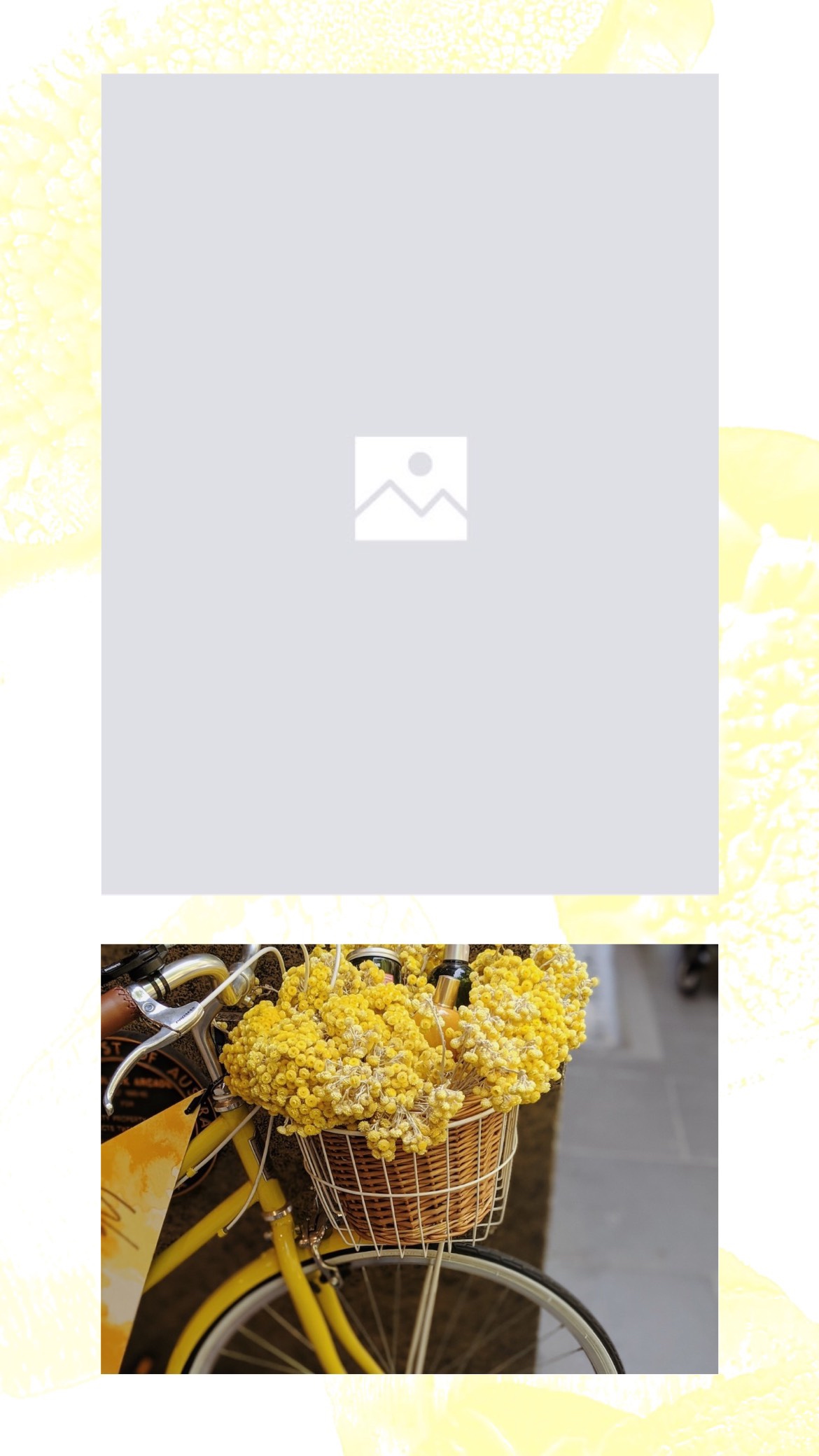 Yellow Flowers Bike Instagram Story Template