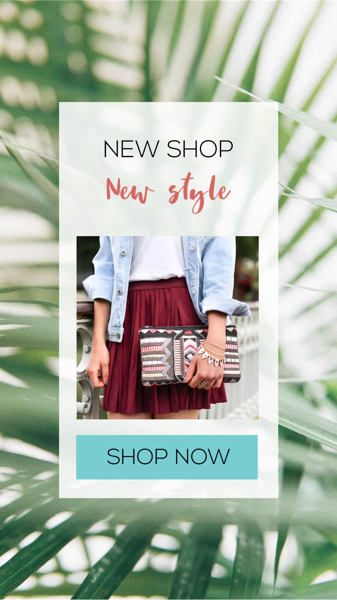 New shop new style sale instagram stroy inspiration template
