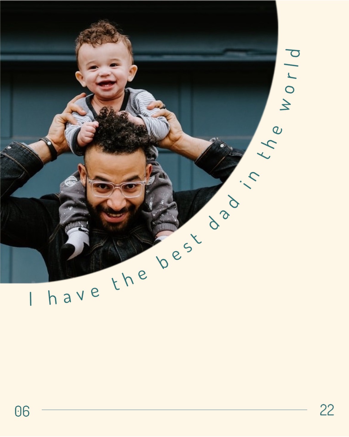 Kid On Father’S Shoulders Father’S Day Instagram Template