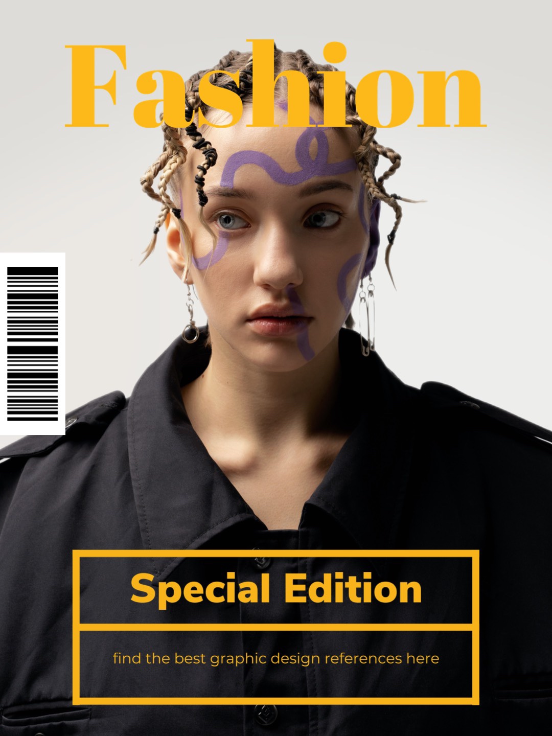 minimalistic simple fashion magazine cover