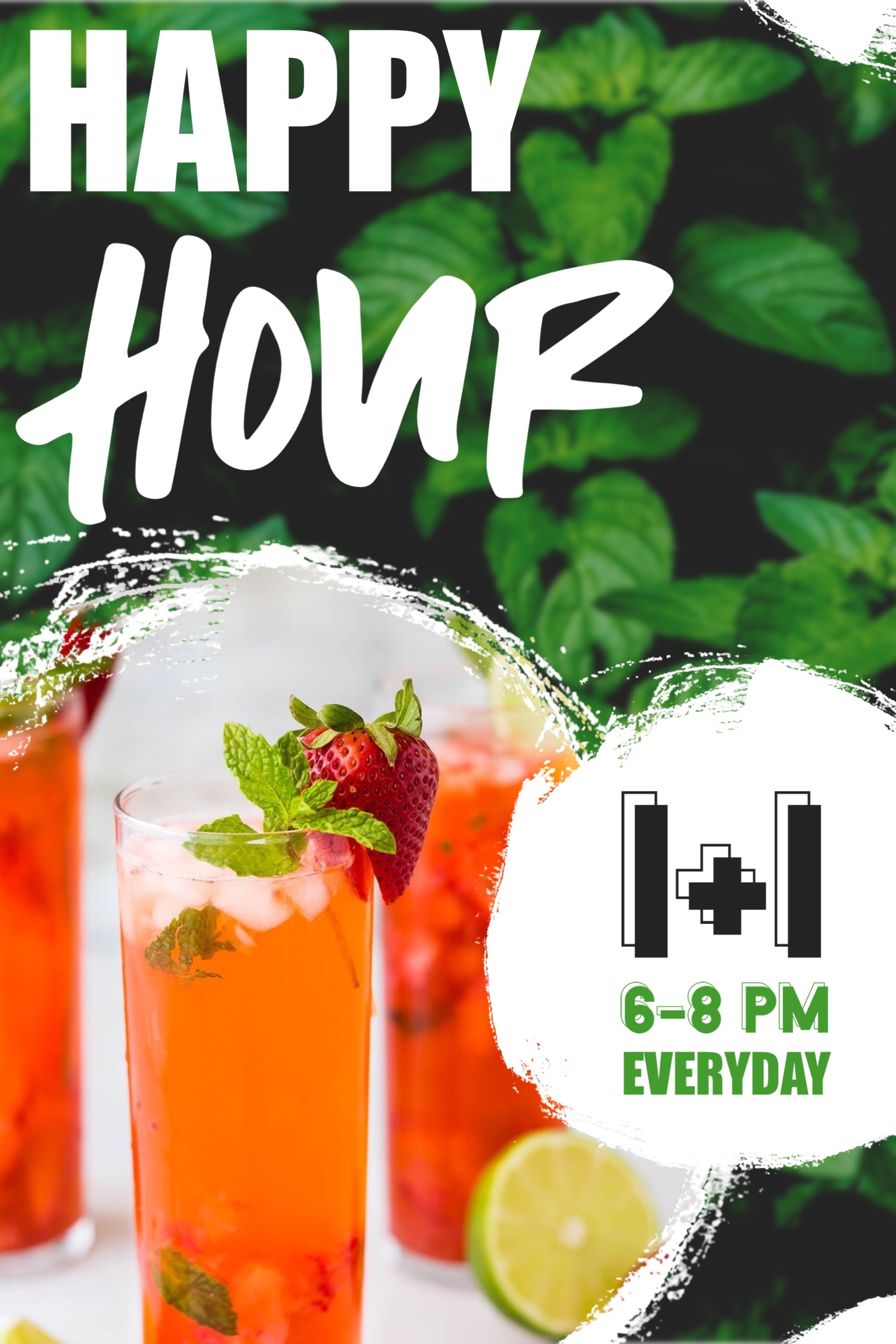 A Poster Advertising A Happy Hour Of Drinks By Prince Hoare Invitation Template
