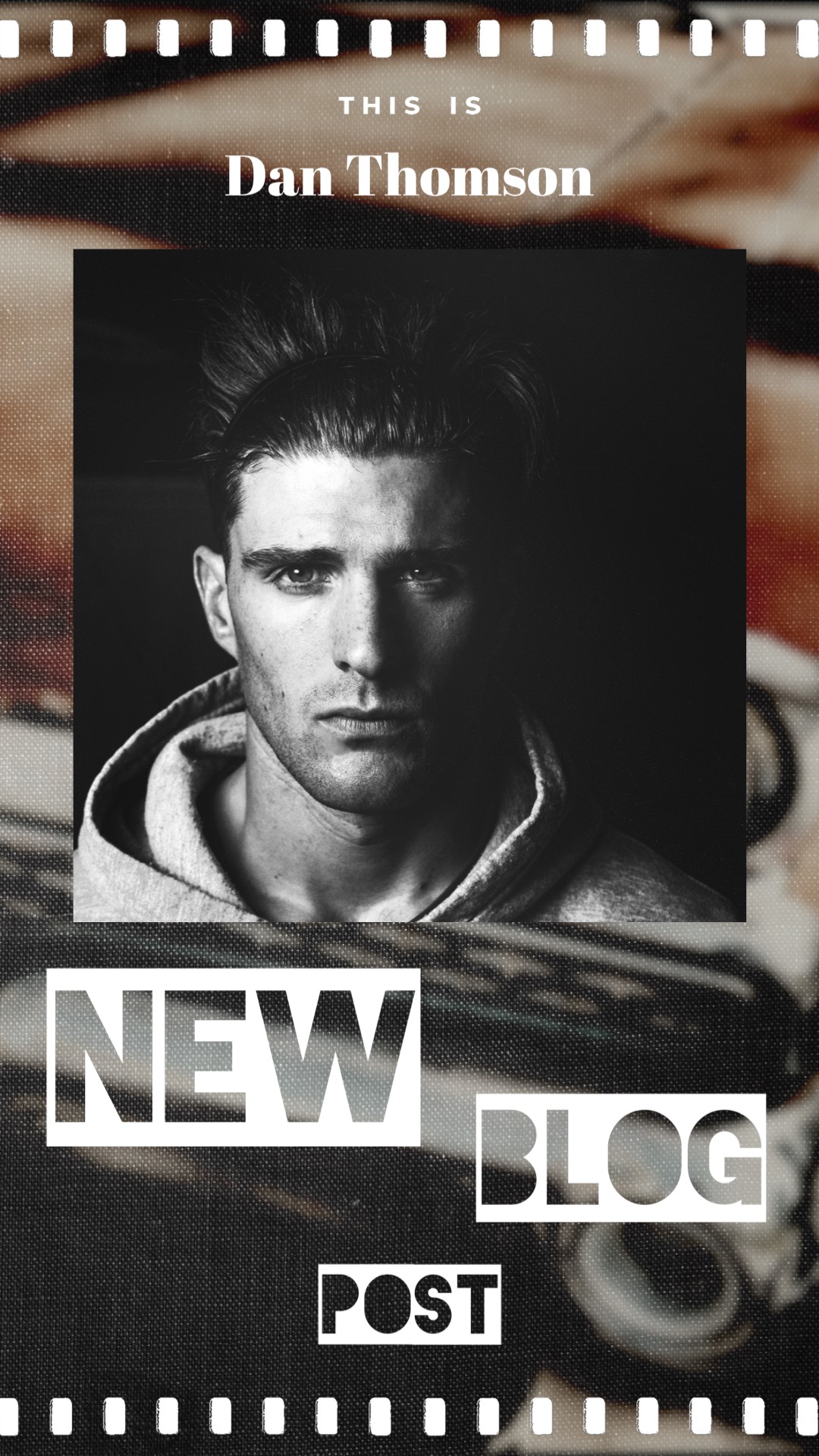 New Blog Post Man With A Hoodie On Film Noir Template