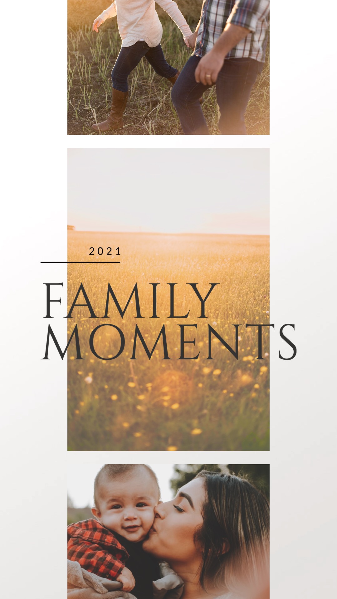 Family moments 2021 mother and baby family template