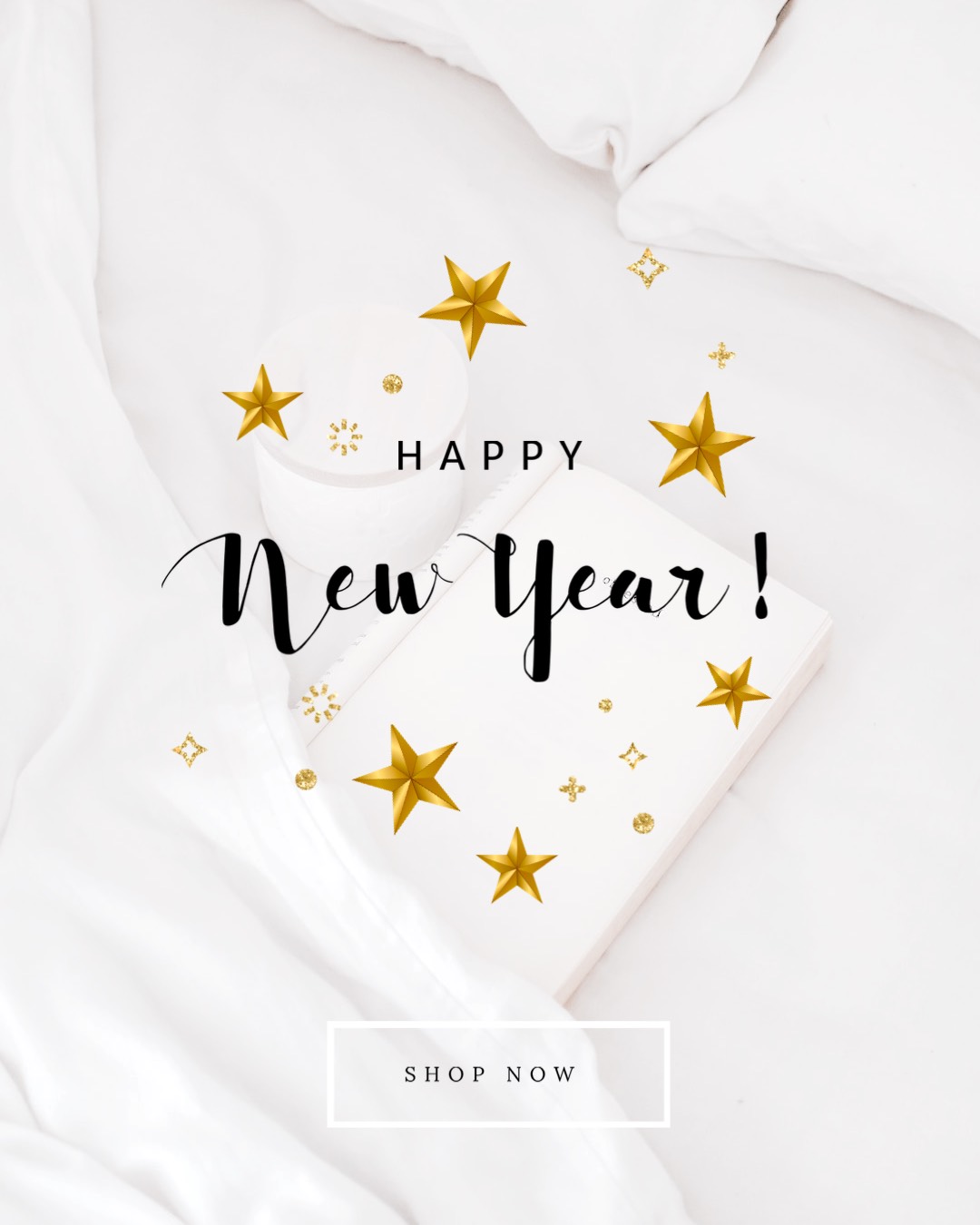 Shop now our new year collection Happy New Year template
