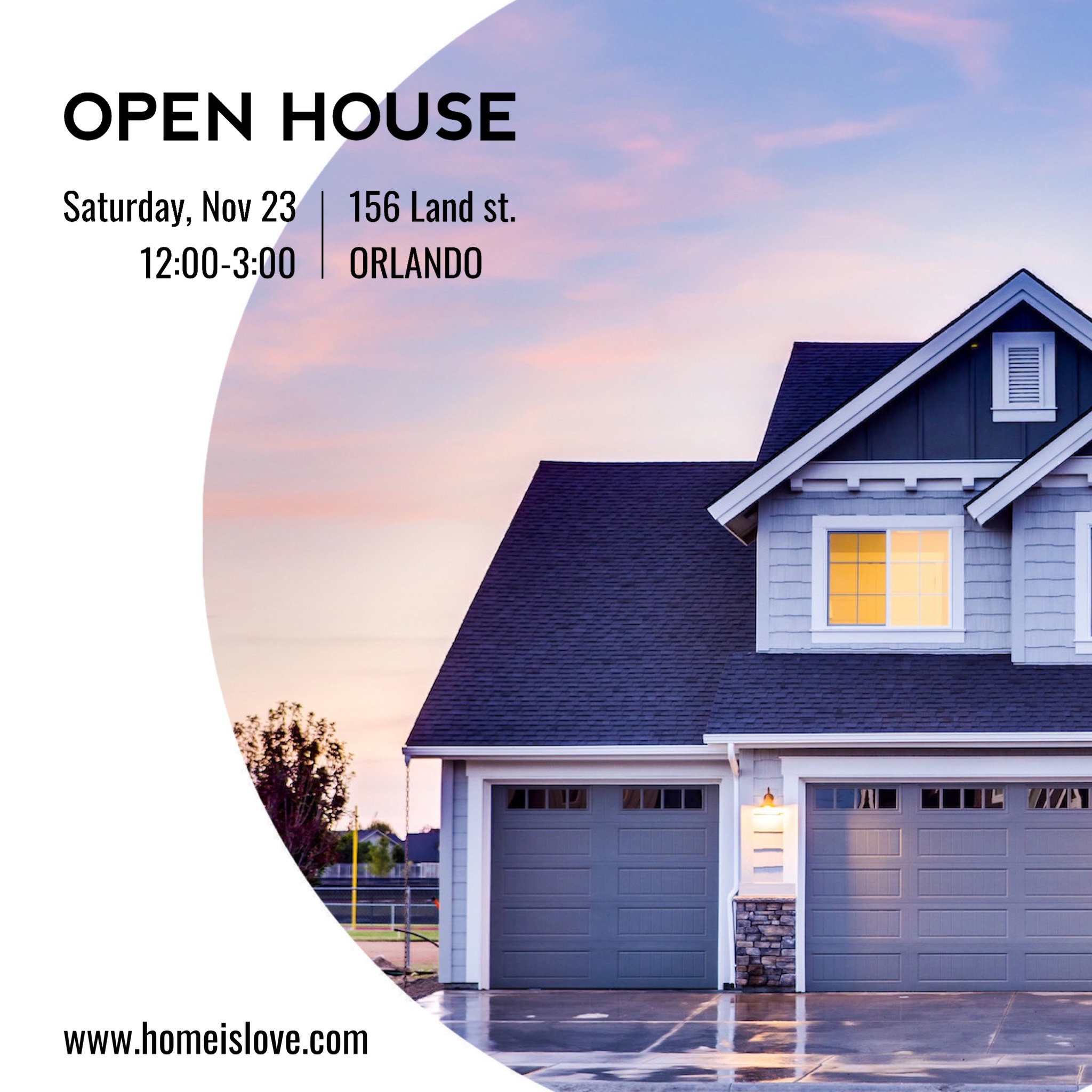A Flyer For A Real Estate Open House Real Estate Template