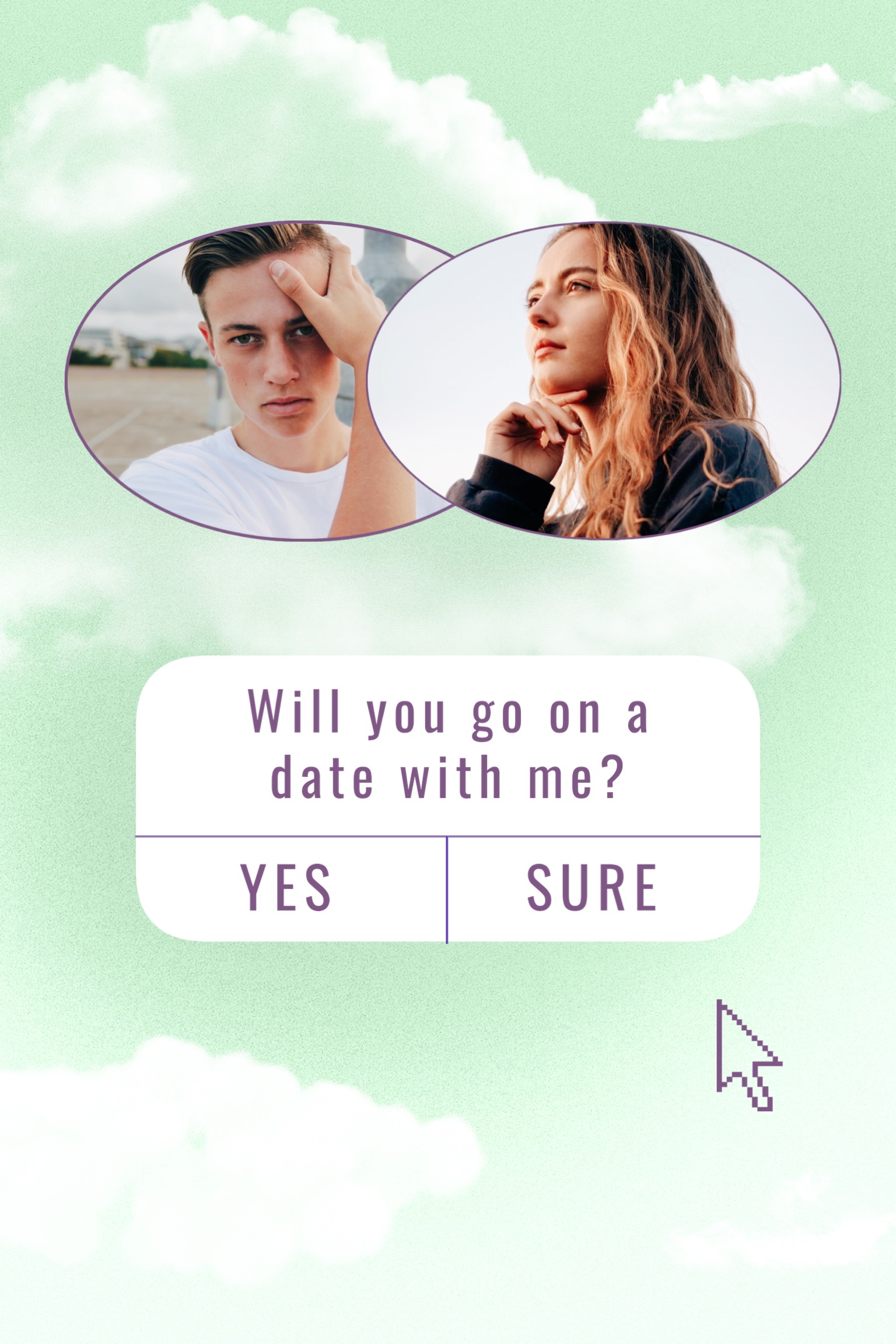Will you go on a date with me? date invitation template
