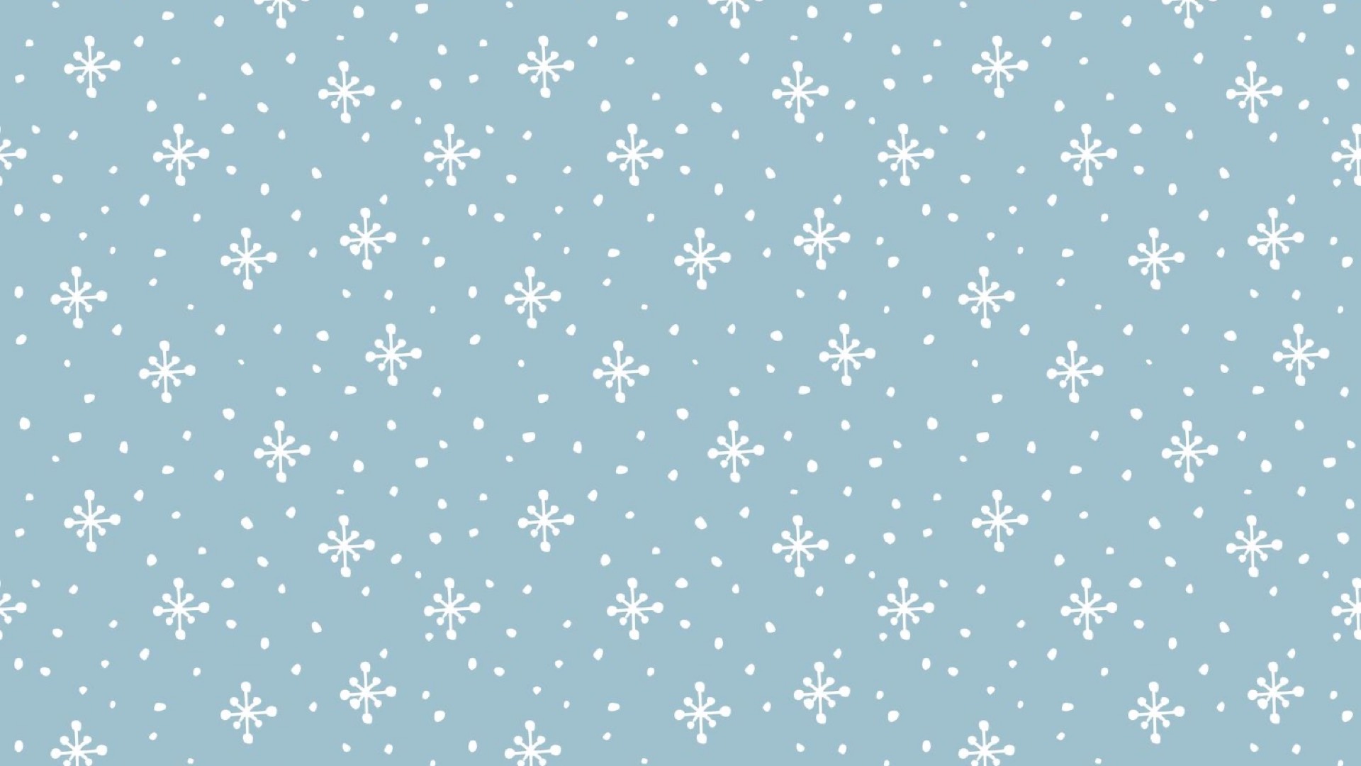 A Blue Background With White Snowflakes On It Zoom Backgrounds Template