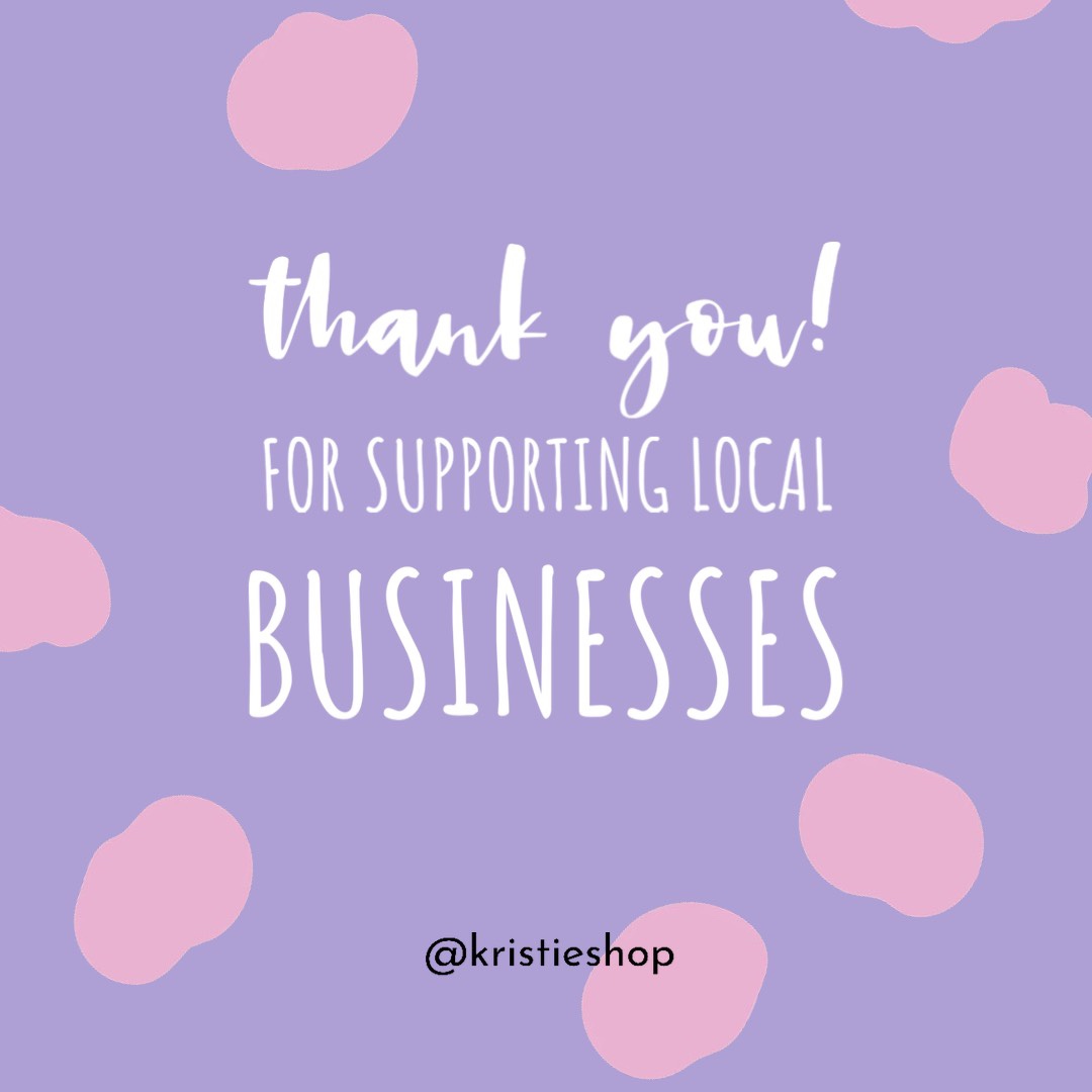The Words Thank You For Supporting Local Businesses Covid 19 Template
