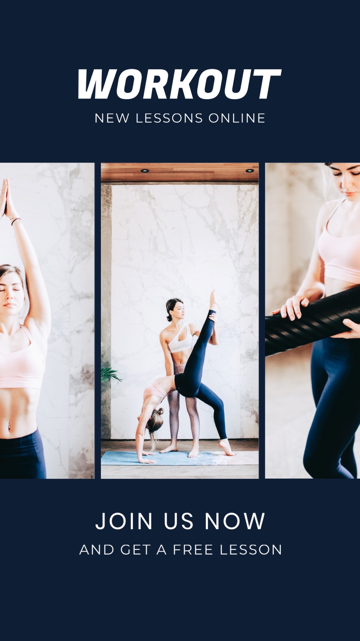 Workout class instagram story template