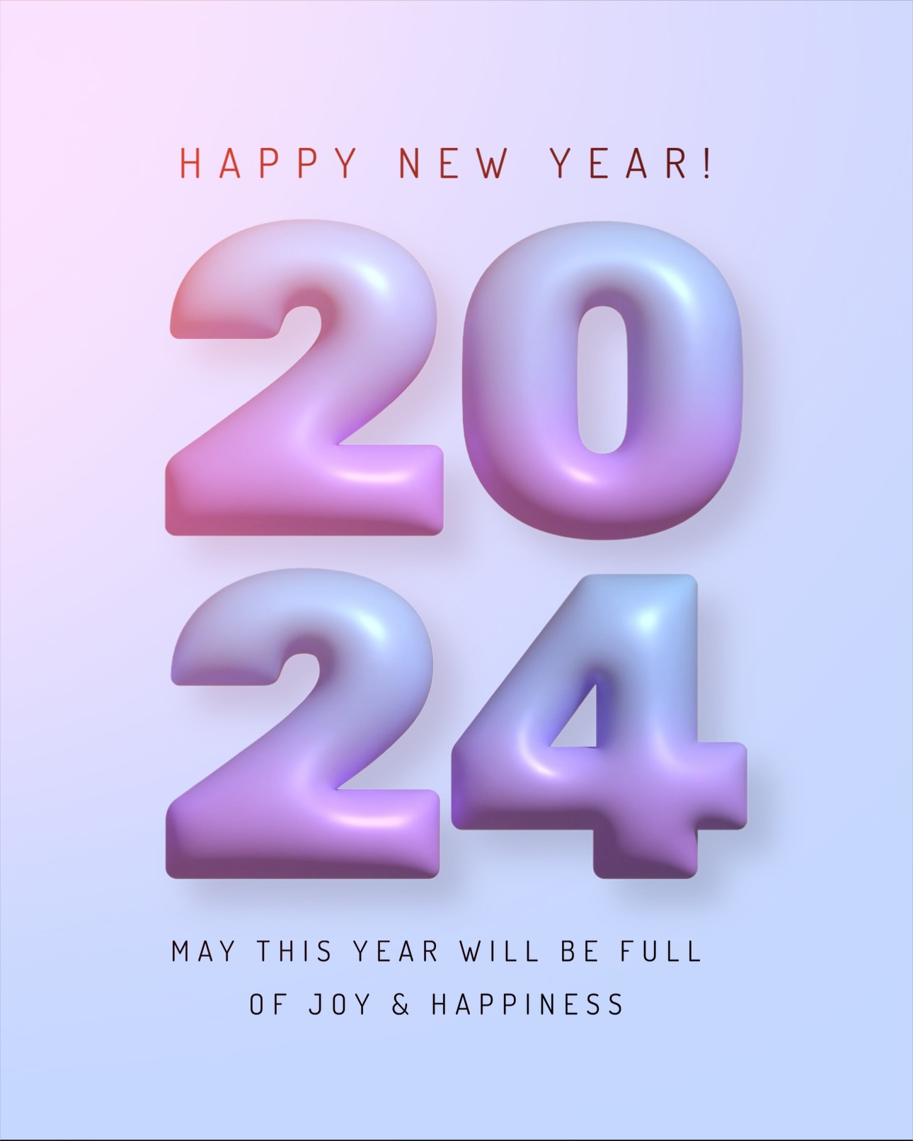 2024 template happy new year purple 