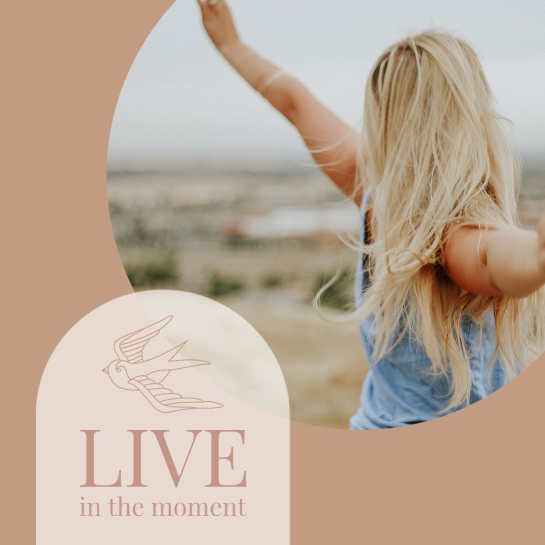 boho chic style woman wellness instagram post template 