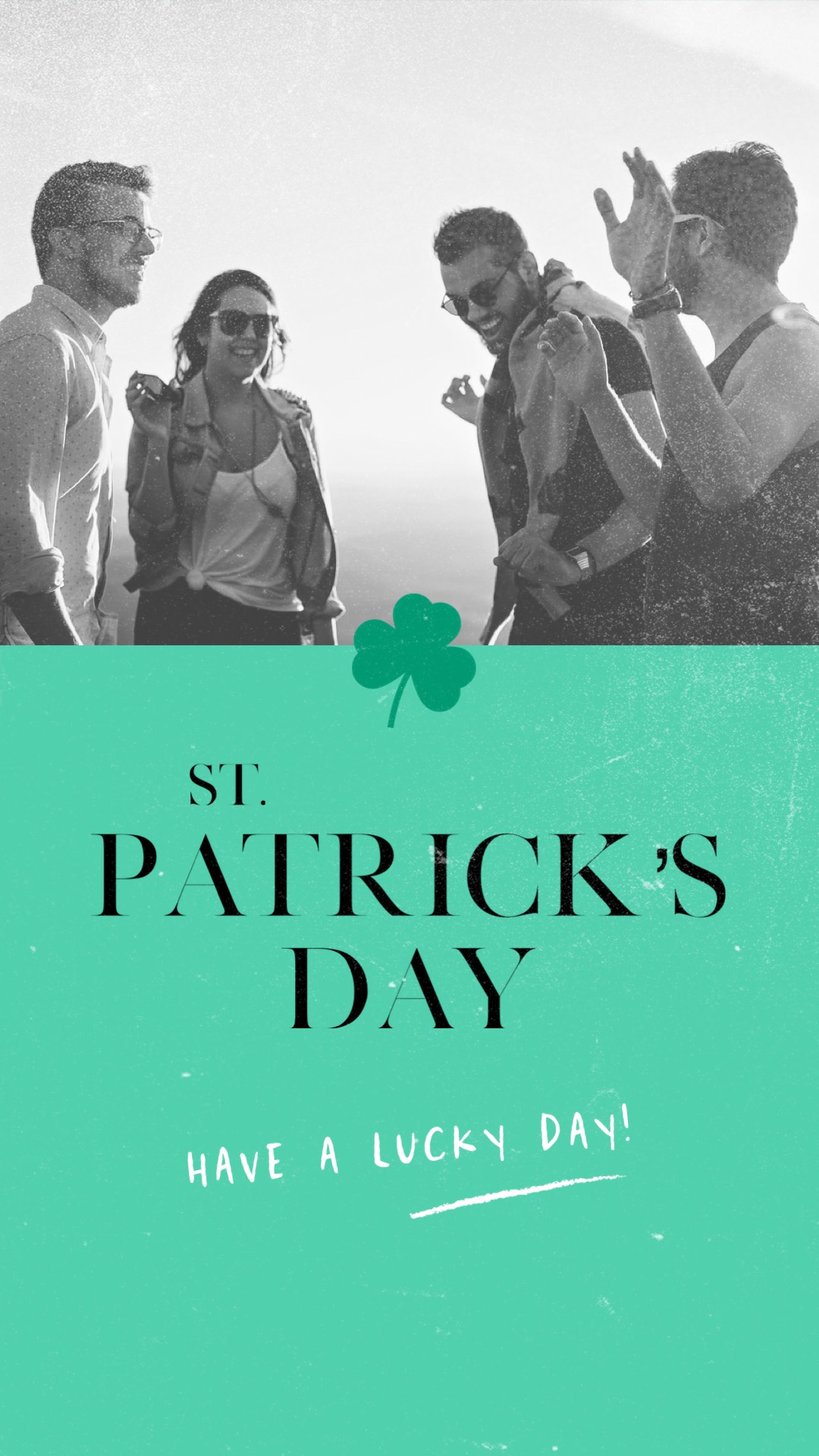 A Group Of People Standing Next To Each Other St Patrick S Day Template