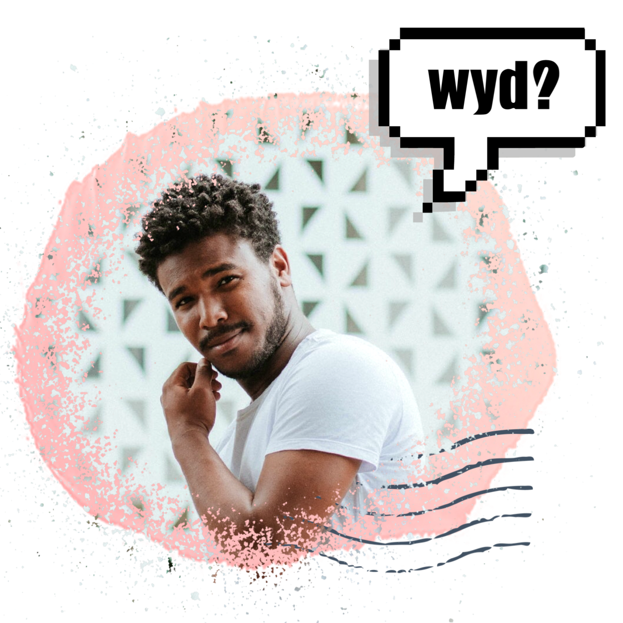 A Man Talking On A Cell Phone With A Speech Bubble Above His Head Whatsapp Stickers Template