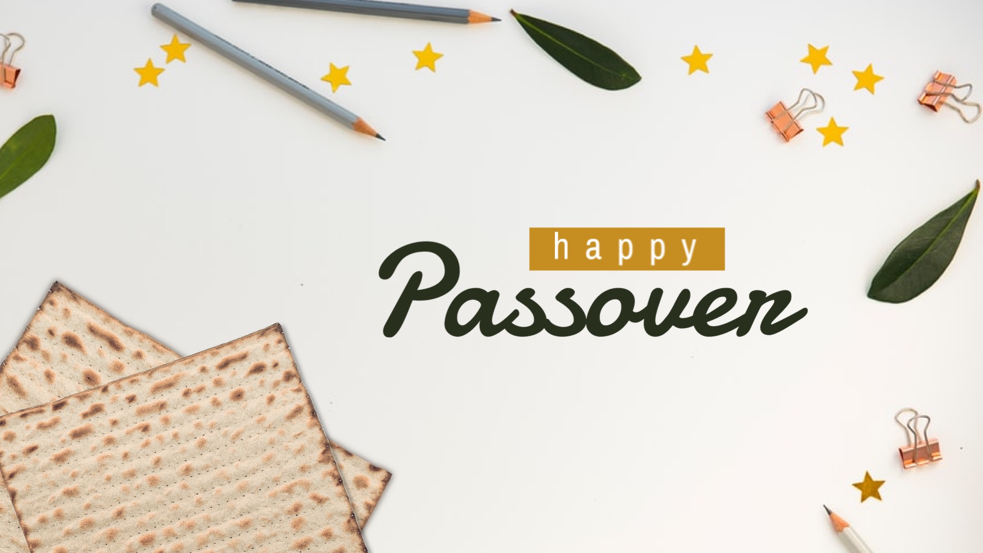 A Happy Passover Written On A White Background Zoom Backgrounds Template